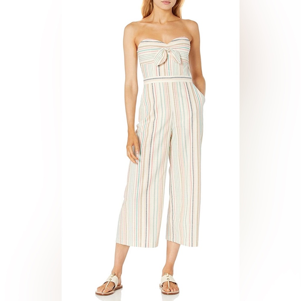 Parker Bohemia Striped Strapless Jumpsuit